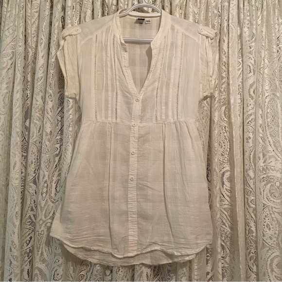 Roxy Cotton Tunic Blouse - Picture 1 of 5